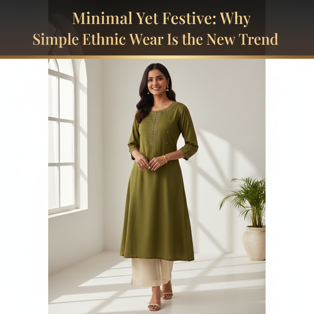 Minimal Yet Festive: Why Simple Ethnic Wear Is the New Trend
