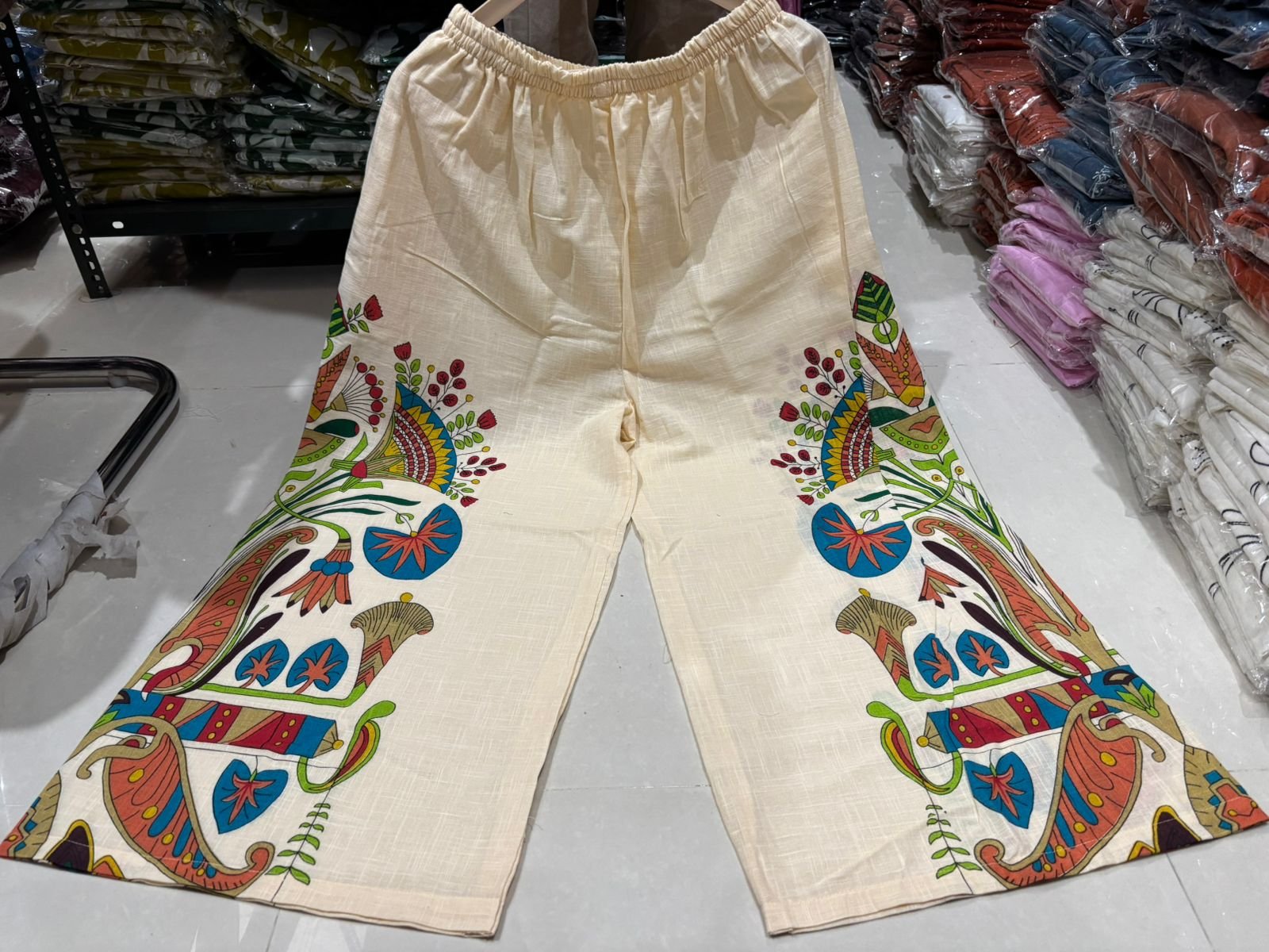 Cotton Coord Set with Lace Work