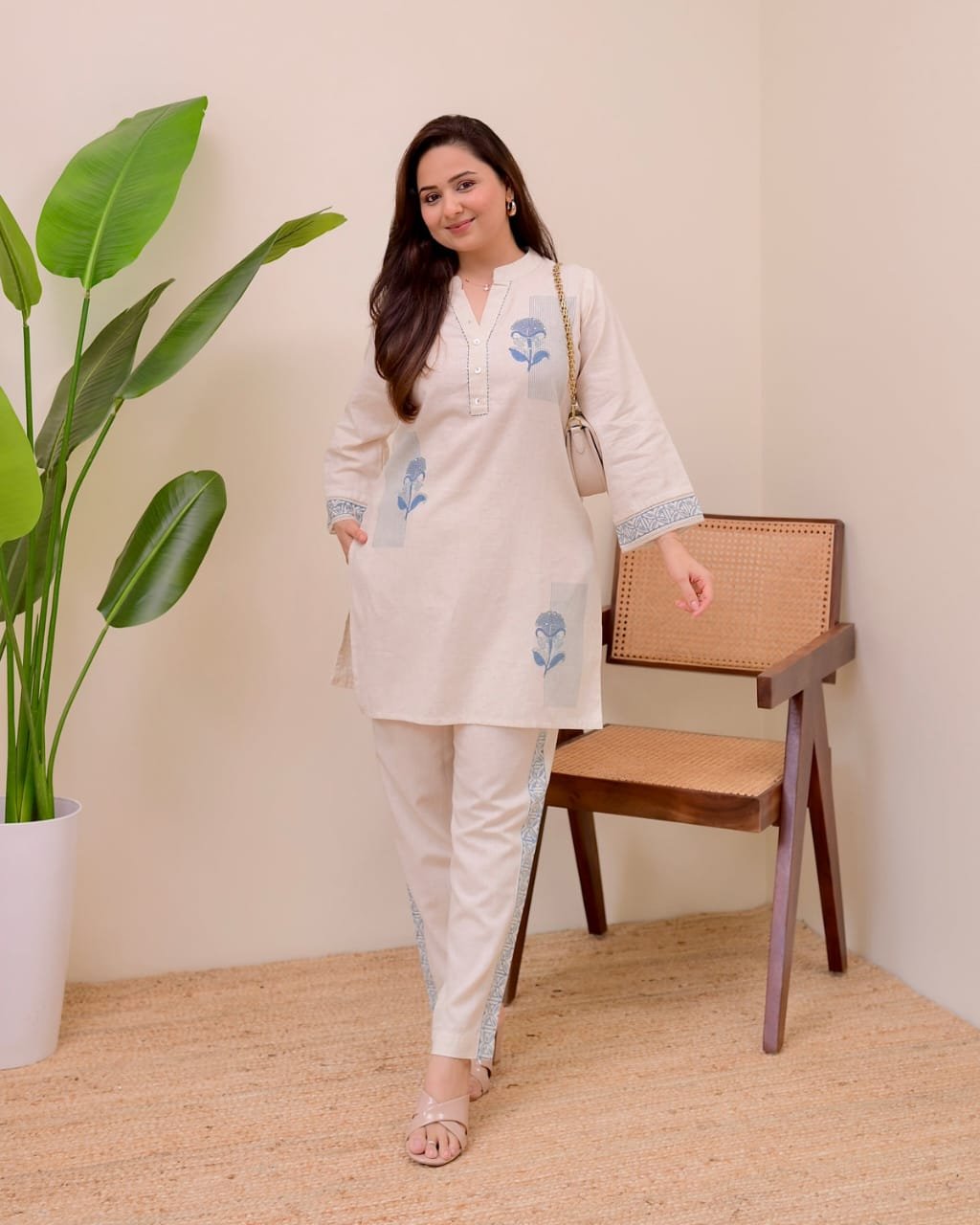 Coord Set with Lace Work