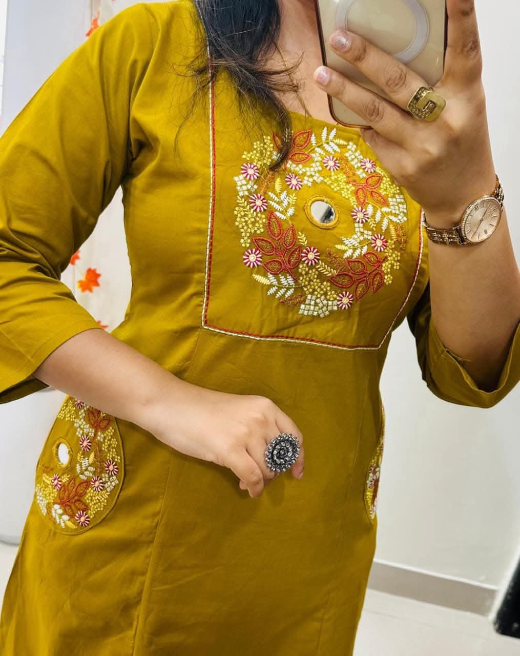 Yellow Jaipur Print Premium Cord-Set